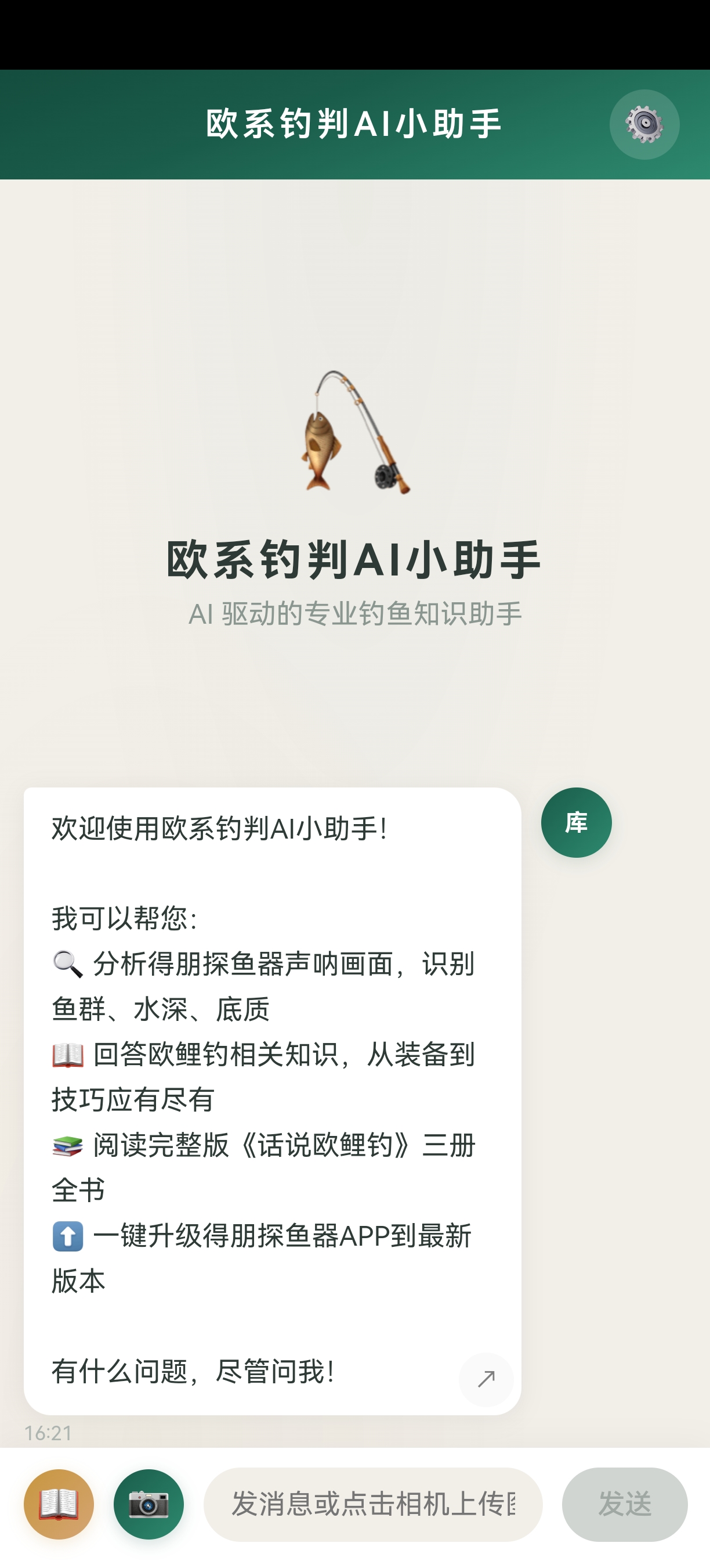 欧系钓判AI小助手 - 主界面