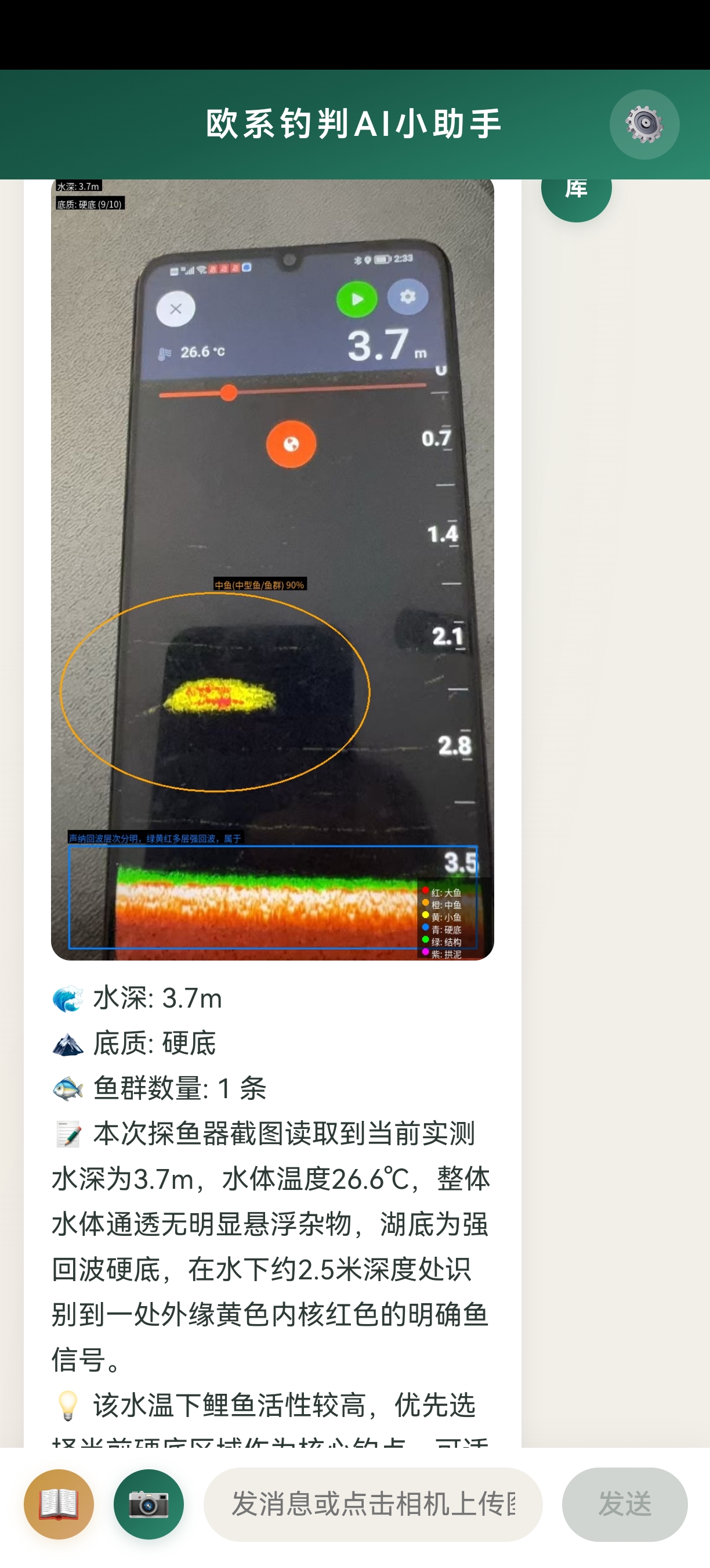 欧系钓判AI小助手 - 声呐AI分析